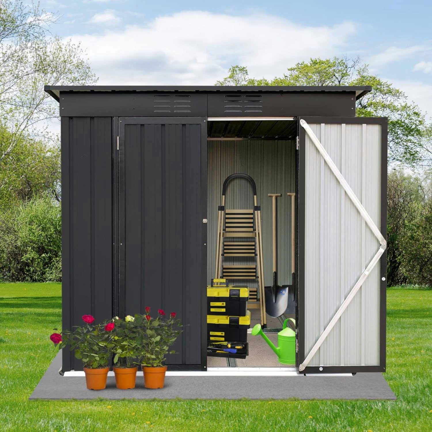 Gable Roof Metal Storage Shed Gable Roof Metal Storage Shed
