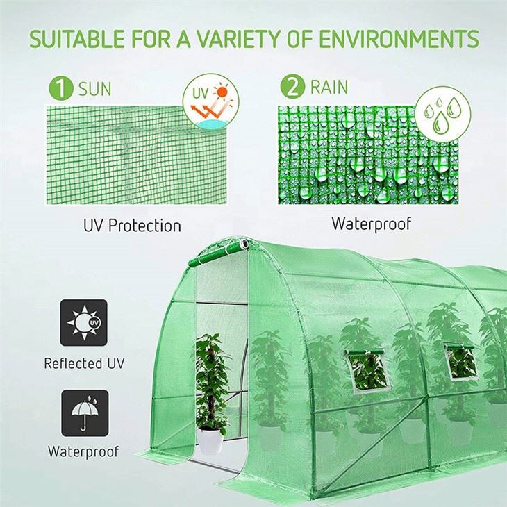 4x3x2 Polytunnel Greenhouse