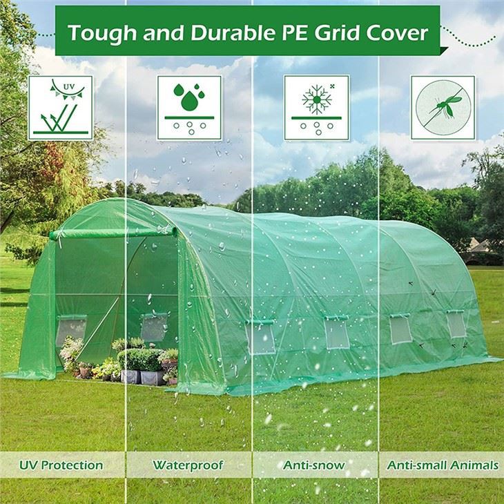 4x3x2 Polytunnel Greenhouse
